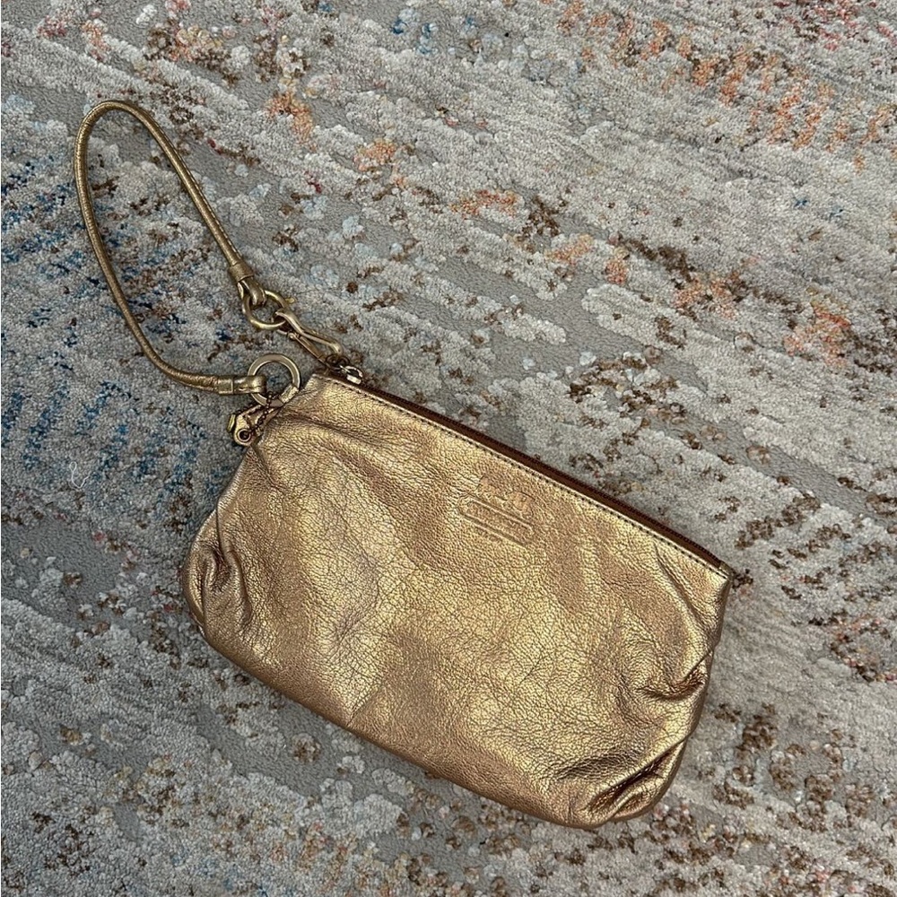 Coach Metallic Wristlet | Never Used